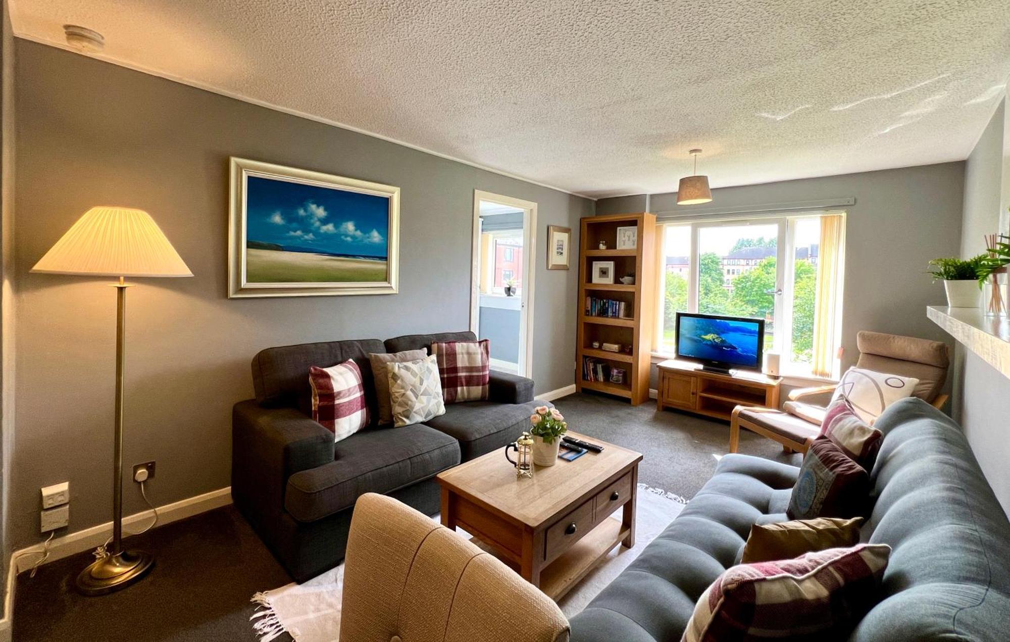 Spacious 2 Bed-Flat In Glasgow City - Free Parking Kültér fotó